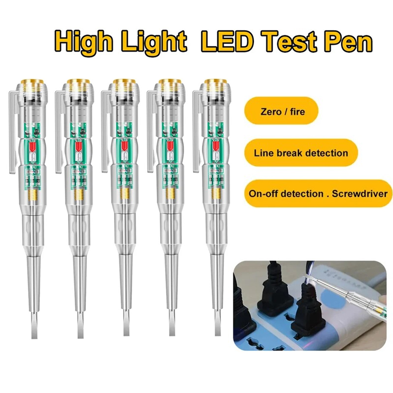 Circuit Test Pencil - 1-5pc AC24-250V Intelligent Voltage Tester Pen