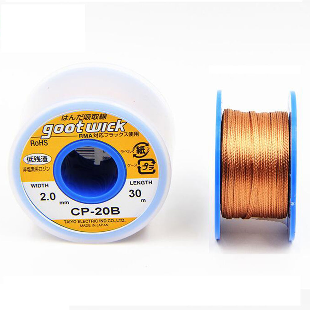 Solder Wick Braid - Japan Original Goot Wick 30/20/15M Desoldering
