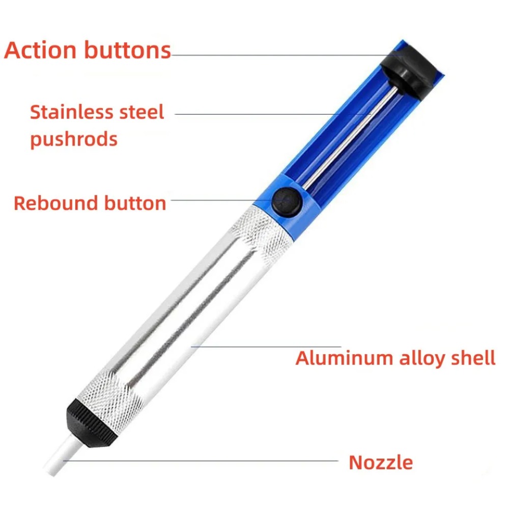 Aluminum Desoldering Pump Vacu - Solder Wick Braid recension och pris