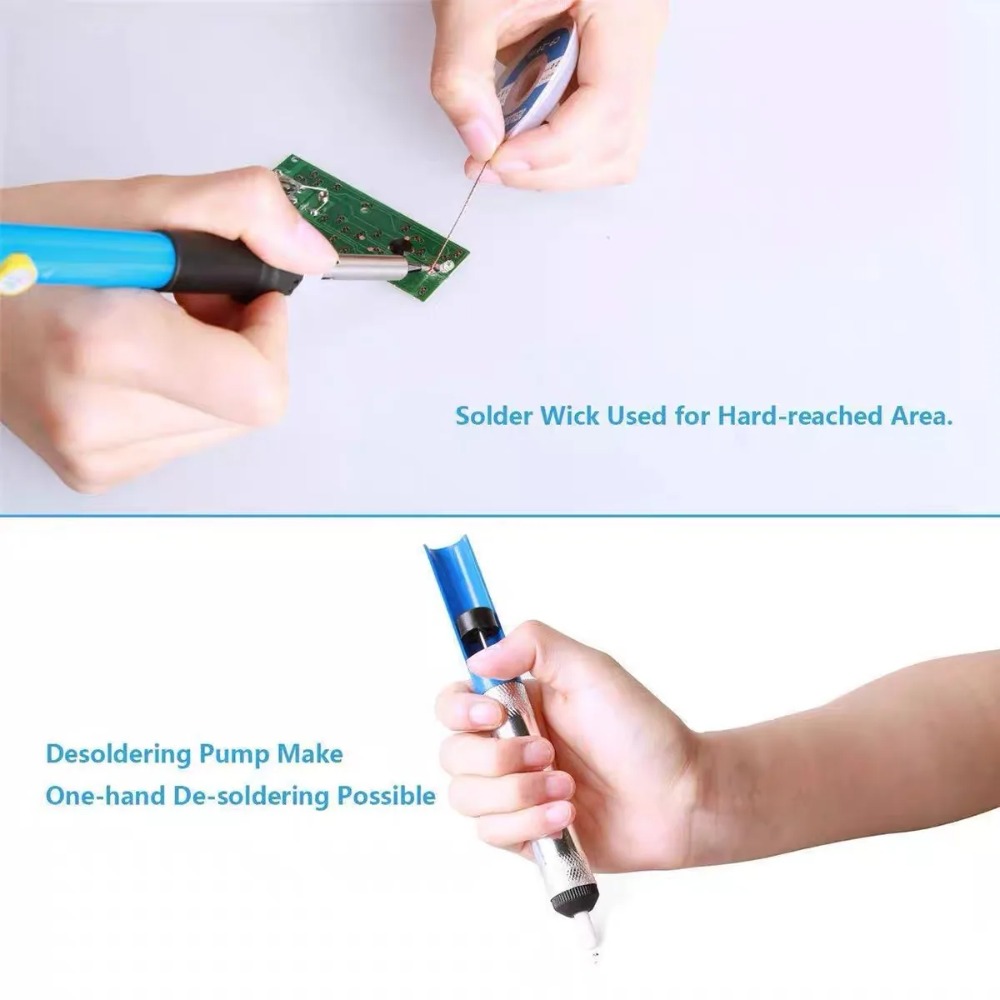 Aluminum Desoldering Pump Vacu - Solder Wick Braid recension och pris