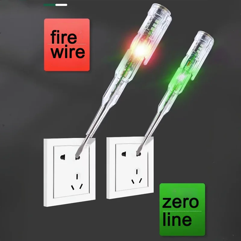 2PCSVoltage Tester Pen Screwdr - Circuit Test Pencil recension och pris