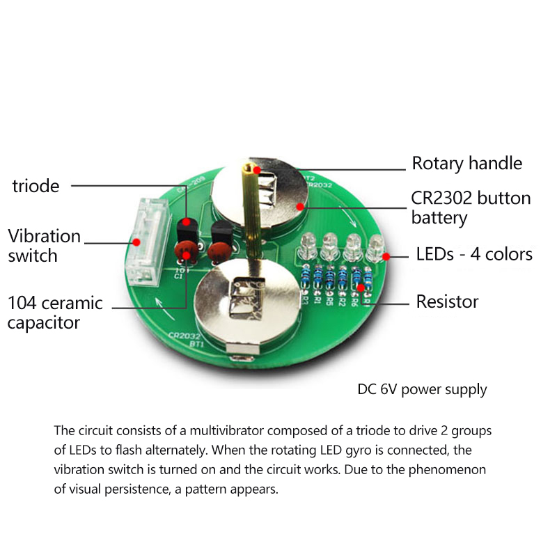 LED Desktop Rotating Light Gyr - Electronics Repair School recension och pris