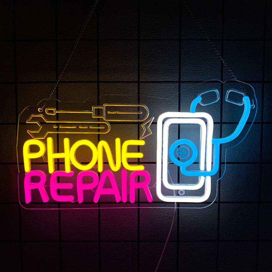Phone Repair Neon Sign For Wal - Electronics Repair Shops recension och pris