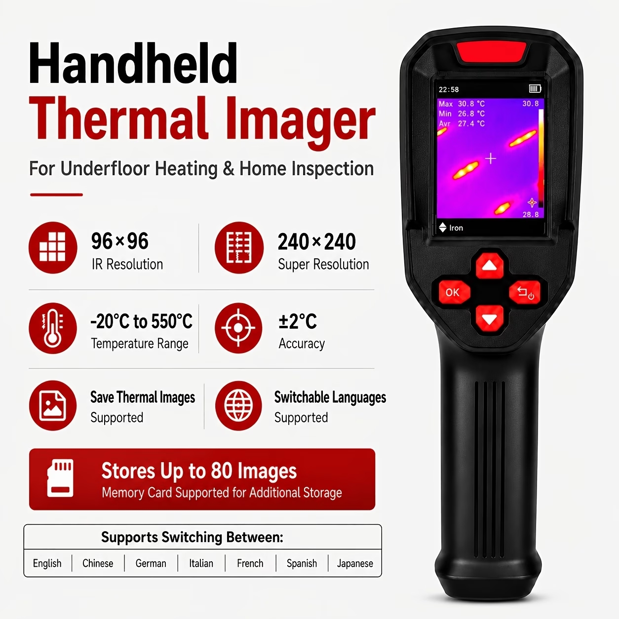 Super IR 240x240 Thermal Camer - Electronics Repair Images recension och pris