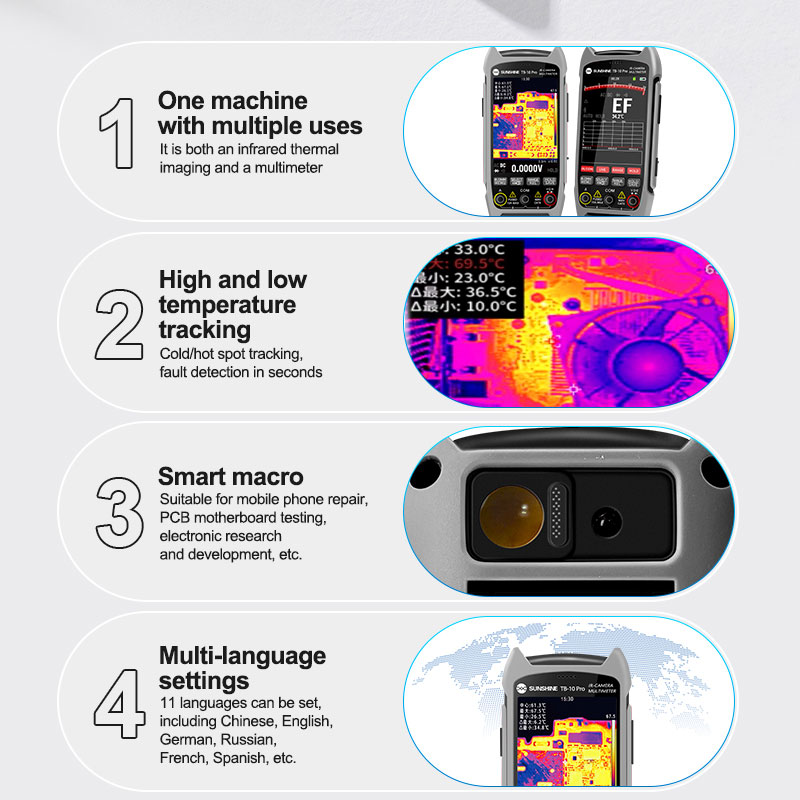 SUNSHINE TB-10 Pro Handheld Th - Electronics Repair Images recension och pris